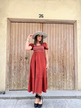 Cargar imagen en el visor de la galería, VESTIDO MIDI TEJA